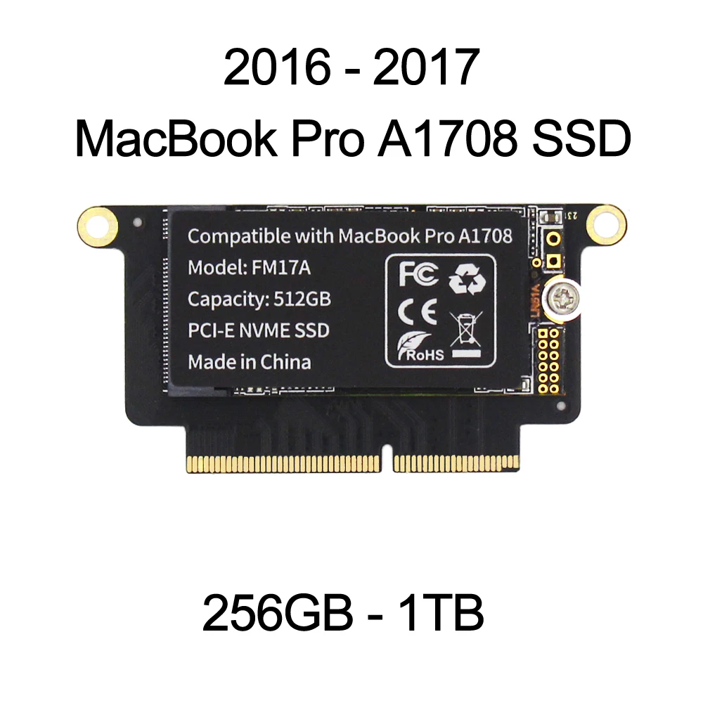 SELLTOONE 256 GB 512 GB 1 TB SSD für 2016 2017 MacBook Pro Retina A1708 HD Solid State Disk EMC3164 EMC 2978 Upgrade große Kapazität Image