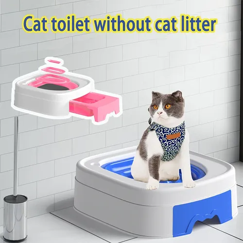 2023 neueste Katzen toiletten trainer wieder verwendbare Katzen toilette ohne Katzenstreu die