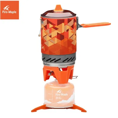 Feuer Ahorn X2 Outdoor Gasherd Brenner Tourist Tragbare Kochen System Mit Wärme Tauscher Topf FMS-X2 Camping Wandern Gas Herd