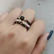 Süßwasser Perle Hochzeit Ringe Für Frauen Handgemachte Obsidian Opal Schmuck Edelstahl Natürliche