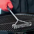 Grill Grill BBQ Pinsel Sauber Werkzeug Grill Zubehör Edelstahl Borsten Nicht-stick Reinigung Pinsel