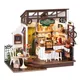 Robotime rolife no.17 café miniatur haus kit für kinder erwachsene diy puppenhaus 3d holz montage