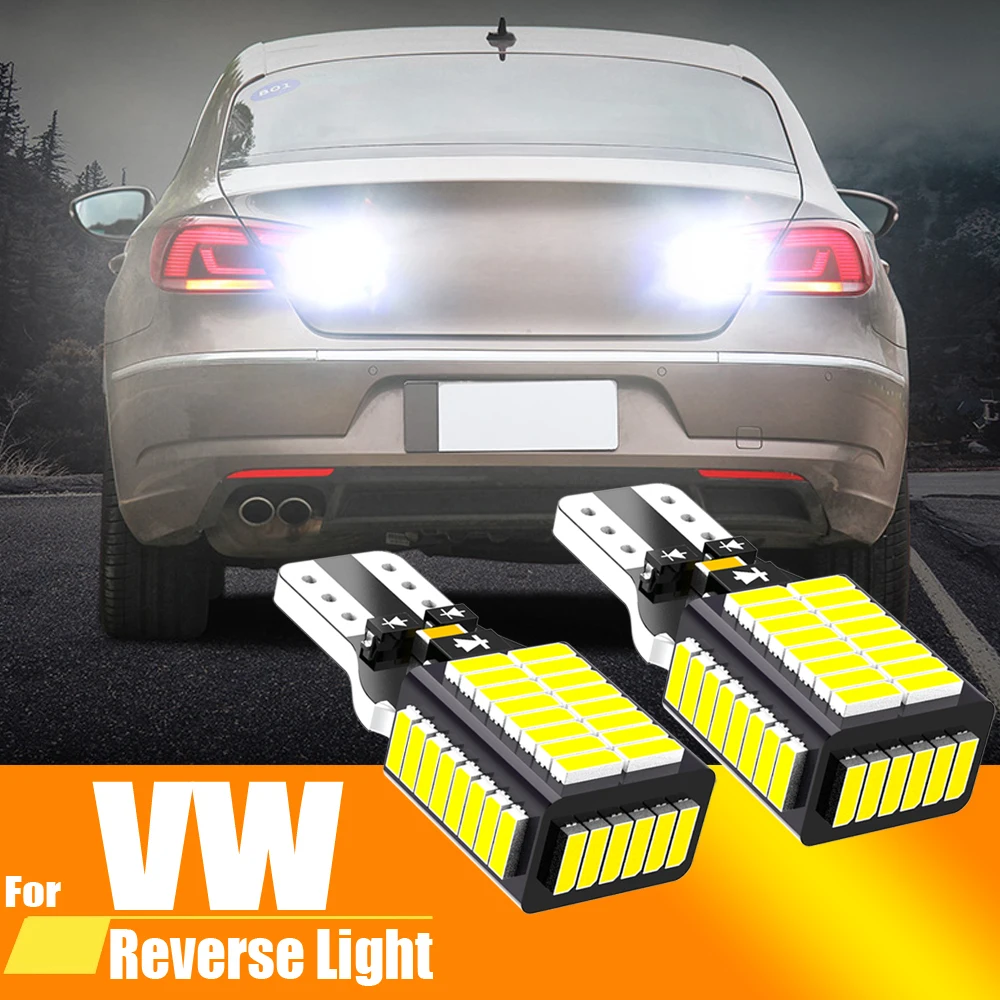 2 stücke LED Backup Licht Blub Reverse Lampe W16W T15 921 Canbus Für VW Touareg Beetle CC EOS Routan scirocco mk3 Sharan Tiguan Image