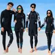 Frauen der männer Lange Hülse Sonnenschutz Rash Guard Neoprenanzug 3-5 Stück Badeanzug Set Volle