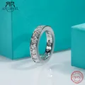 Anujewel 3 5mm d Farbe Moissan ite Ehering Frauen Ring vergoldet Silber Ewigkeit Ringe für Männer