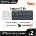 Logitech K380 Drahtlose Bluetooth Tastatur Multi-gerät Bequem Dünne Tragbare Büro Tastatur Für PC