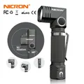 NICRON Led Taschenlampe Handfree Dual Kraftstoff 90 Grad Twist Dreh Clip 600LM Wasserdicht Magnet