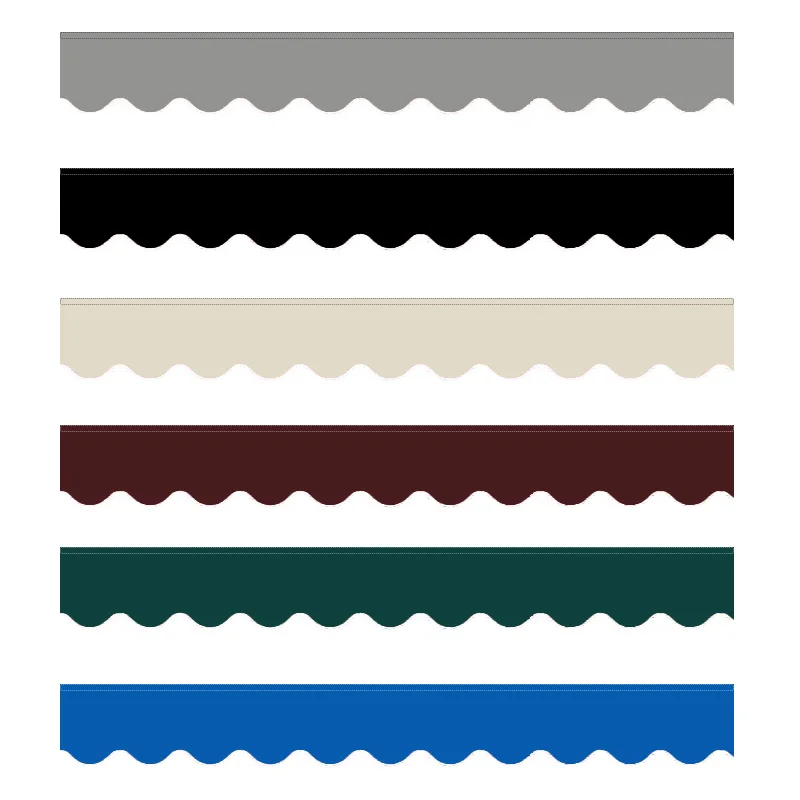 Maßgeschneiderte Größe, wasserdichter Stoff, einfarbig, Beige, Grau, Grün, Ladenvorhang, gewellter Volant, Ersatz, Sonnenschutz, Baldachin, Terrassenmarkise Image