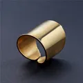 Mode Gold Farbe Silber Farbe Öffnung Ring Für Frauen Männer Lagre Breiten Ring Hip Hop Punk Finger