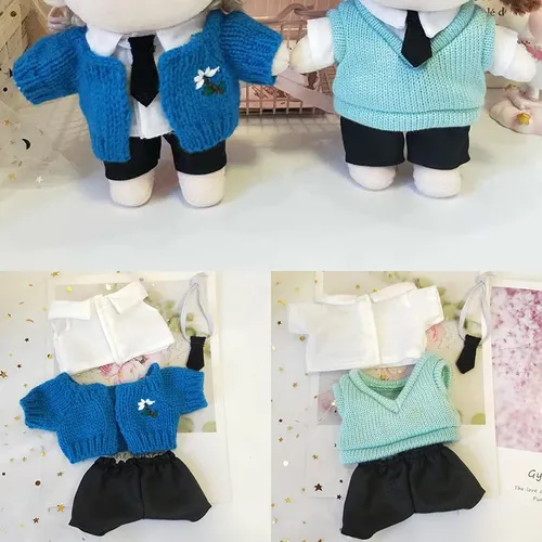 Neue Stil Puppe Kleidung für 20cm Idol Puppen Zubehör Plüsch Puppe Kleidung der Pullover Stofftier