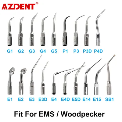AZDENT 1pc Dental Scaler Tipps Skalierung Parodontologie Endodontie Spitze G P E Für EMS Woodpecker