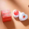 Frische Fruit Lip Balm Feuchtigkeitsspendende Feuchtigkeitsspendende Herz Form Pflege Erdbeere