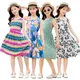 Neue Sommer Kinder Kleider Böhmischen Stil Strand Kleider für Mädchen Blume Drucken Kleinkind