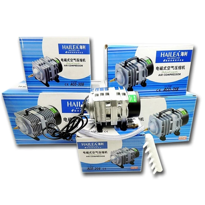 Hailea 220 V Luftkompressor für Aquariumzubehör, 70 l/min, elektromagnetische Pumpe, Aquariumzubehör, Belüfter für Aquarium, Haustier Image