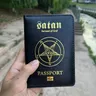 Königreich von Teufel Satan reisepass-hüllen Abdeckung Reise Reisepass Abdeckung auf Den Pass