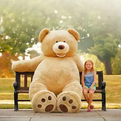 100-260cm Amerika Riesigen Teddybär Plüsch Spielzeug Teddybär Äußere Haut Mantel Beliebte Geburtstag