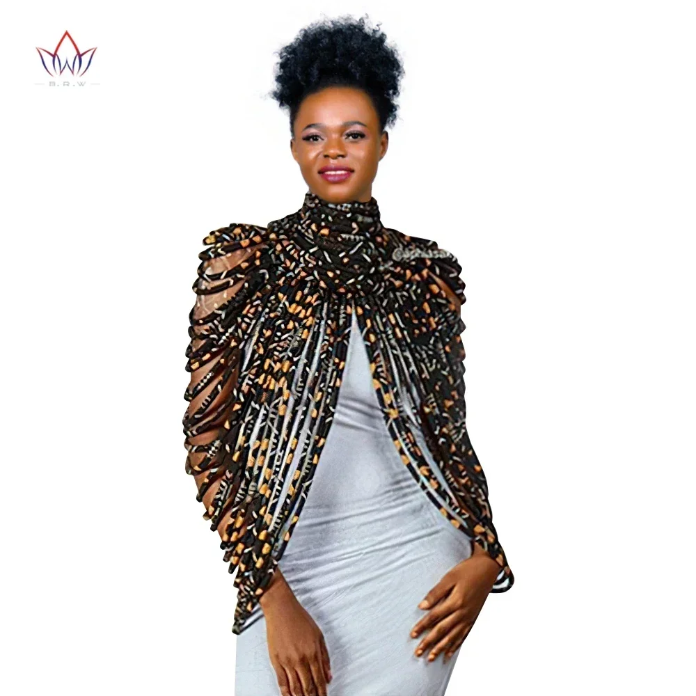 2023 Ankara Schöne Multi Strang Halskette Afrikanische Bold Bunte Lange Exotischen Schmuck Anfrica Handgemachte Halsketten BRW SP026 Image