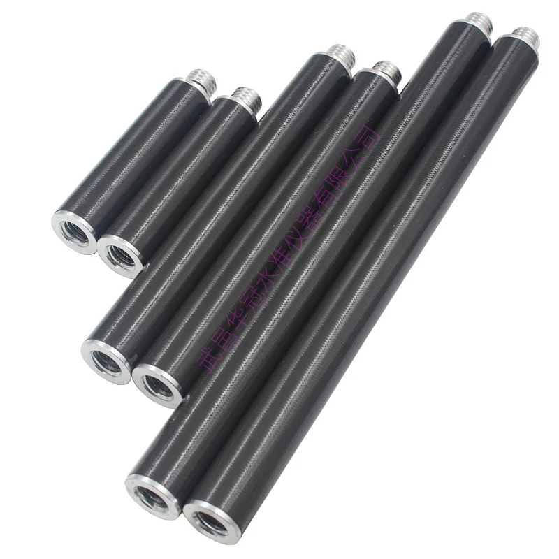 QASE Hohe Festigkeit Super Licht Carbon Faser Pol Schwarz Zentrierung Pole Carbon Fiber Rod GPS Verlängerung Stange Durchmesser 25mm Image
