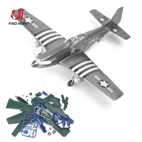 1/48 4D Mustang P-51 Kämpfer Montieren Modell Weltkrieg Puzzle Flugzeug flugzeug Sammlungen Szene