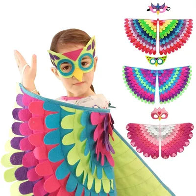 Kinder Tier Kostüm Vögel Fühlte Flügel Spaß Cosplay Halloween Kostüme Schmetterling Flügel