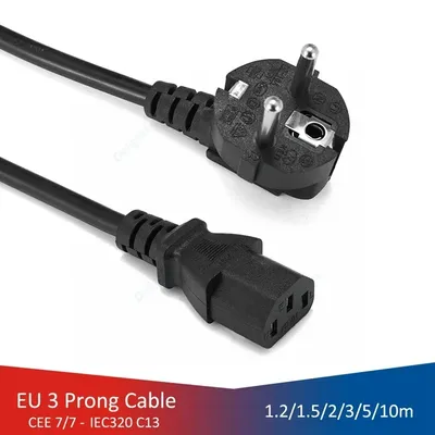 EU-Netz kabel Euro-Stecker iec c13 Netzteil 2m 3m 10m Netzteil kabel für Desktop-PC-Computer Monitor