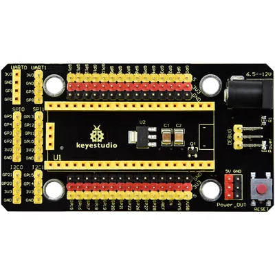 Keyestudio Raspberry Pi Pico IO Shield Erweiterungsplatine für Raspberry Pi Pico Development Board Image