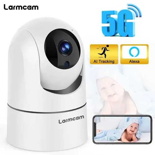 Larmtek IP-Kamera 5G WiFi Babyphone 1080P Mini-Überwachungskamera für den Innenbereich 2K 4MP