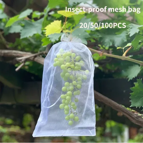 20/50/100PCS Gemüse und Obst Schutz Tasche Schädlingsbekämpfung Vogel-proof Mesh Tasche Erdbeere
