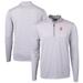 Men's Cutter & Buck Gray/White San Francisco Giants Virtue Eco Pique Micro Stripe Big Tall Recycled Quarter-Zip Pullover Top