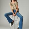 Lucky Brand High Rise Stevie Flare - Women's Pants Denim Flare Flared Jeans in Farrah, Size 32 x 32
