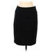 White House Black Market Casual Pencil Skirt Knee Length: Black Print Bottoms - Women's Size 6