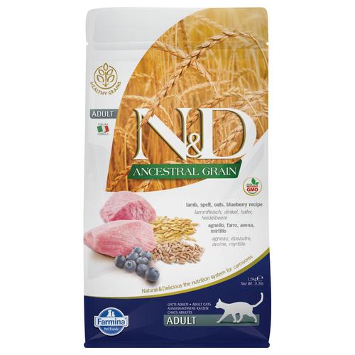 N&D Cat Ancestral Grain Adult Lamm & Blaubeere – 1,5 kg