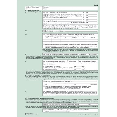 RNK Mietvertrag 524 Universal DIN A4 Übergabeprotokoll 2x4Blatt Image