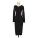 Splendid Casual Dress - Sweater Dress: Black Solid Dresses - Women's Size X-Small