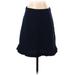 Draper James Casual A-Line Skirt Knee Length: Blue Solid Bottoms - Women's Size 2