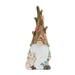 24.75" Tree Trunk Gnome with Rabbit Christmas Tabletop Figurine