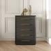 Modrest Manhattan Contemporary Grey and Gold Chest