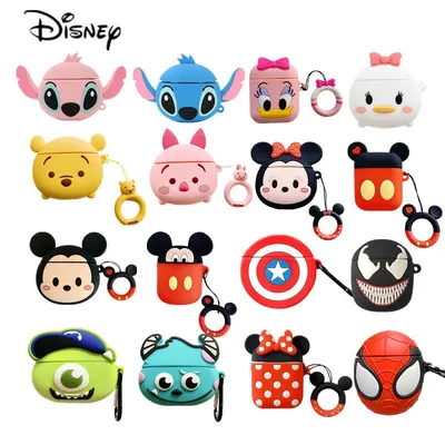 Disney Marvel Kopfhörerhülle für Airpods 1 2 3 Pro Cartoon Minnie Mickey Silikon Wireless Bluetooth Ohrhörer Schutzhülle Image