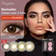 [Kaufen 1 Erhalten 1 Geschenk] 3 Tone Farbe Kontaktlinsen Farbige Linsen Für Augen Braun