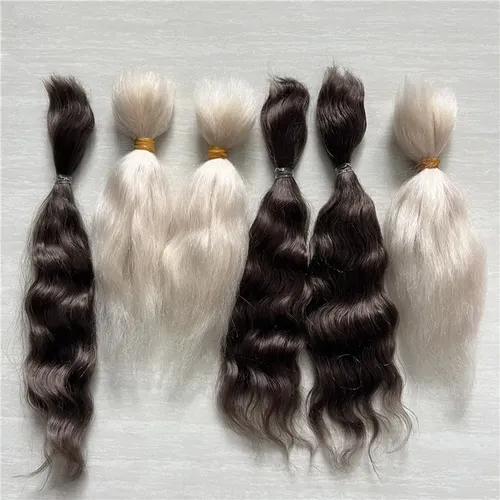 100% reine Mohair Reborn Puppen Haar Mit Licht Goldene Tee Braun Fit Für DIY Reborn Baby Puppe