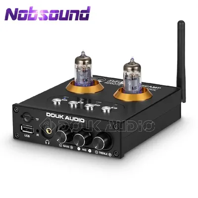 Nobsound Mini Bluetooth 5.0 Vakuumröhrenvorverstärker HiFi Stereo Receiver USB Player Audio Image