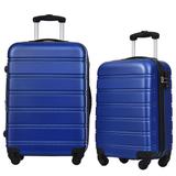 2 Piece Luggage Set, Carry-on Luggage Travel Set Hardside Expandable Luggage with Spinner Wheels & TSA Lock(20"24"), Dark Blue