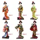 Ethnische japanische Geisha Puppen Folk für Zuhause Tisch dekoration Statuette japanische Puppe