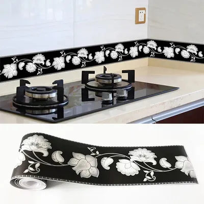 PVC selbstklebende wasserdichte 3D-Wandaufkleber für Küche, Badezimmer, Trittlinie, Taille, Image