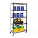 5-Tier NSF-Certified Steel Wire Shelving with Wheels Black - (35.43 x 17.72 x 70.87)"