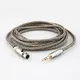 HiFi 8 Core Audio Kopfhörer Verbesserte kabel 3 5mm stereo stecker zu mini XLR für AK G Q701 k240S