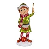 37" Pixie Elf with Horn, Violin or Drums - 12 Multi Color LED Lights- UL