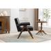 Leisure Chair with Solid Wood Armrest and Feet, Mid Century Modern Accent chair, for Living Room Bedroom Studio chair