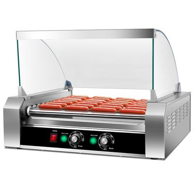 Costway Commercial 30 Hot Dog 11 Roller Grill Cooker Machine W/ cover - See Details