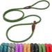 Fida Durable Slip Lead Dog Leash 6 FT x 3/8 Heavy Duty Dog Loop Leash Comfortable Strong Rope Slip Leash for Small Dogs and Puppies No Pull Pet Training Leash with Highly Reflective(3/8 Green)